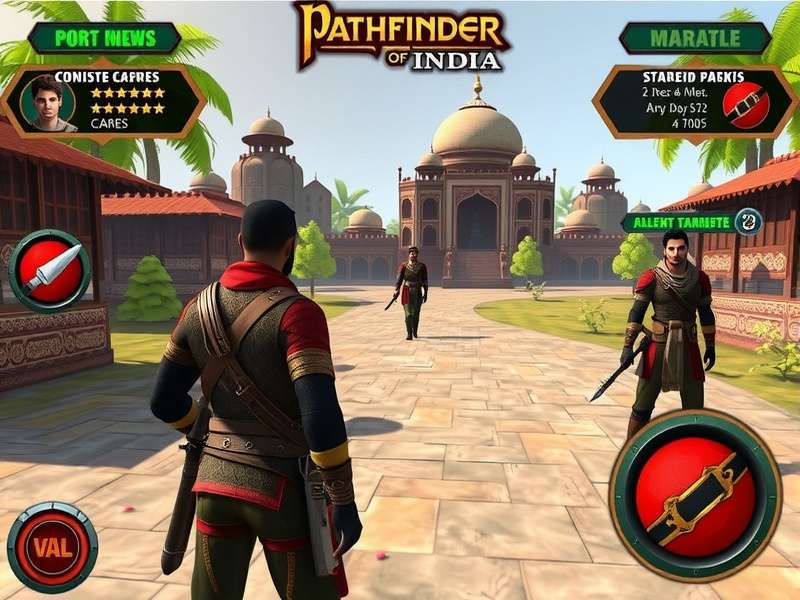 Pathfinder Of India gameplay screenshot showing character exploration